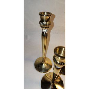 Glass and Brass Candle Holders
